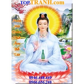 Tranh thêu quan âm bồ tát